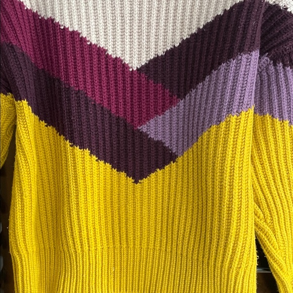 BA&SH Orlando Wool Blend Chunky Chevron Women's Sweater Small EUC RTR - Picture 4 of 9